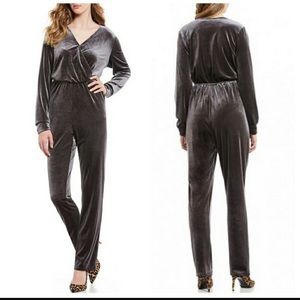 NWT Gibson Latimer Velour Velvet Jumpsuit
